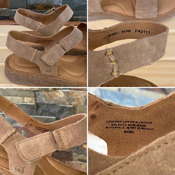 BORN • Madira Sandal in Taupe Suede - New In Box! Size 9 - Picture 9 of 16